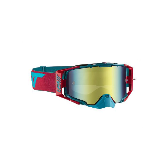 LEATT goggles 6.5 IRIZ GOGGLE RED/TEAL LEATT BRONZ 22% - color: red/blue mirrored lens