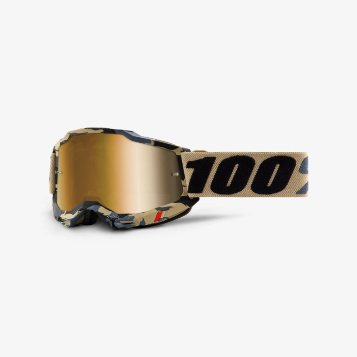 100 PERCENT (2022) ACCURI 2 GOGGLE TARMAC - TRUE GOLD LENS - ACCURI 2 goggles color: CAMOUFLAGE lens gold
