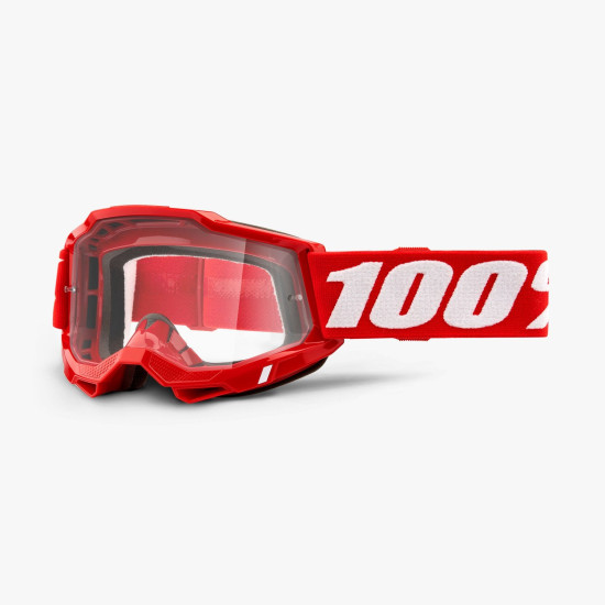 100 PERCENT (2022) ACCURI 2 OTG GOGGLE RED - CLEAR LENS - glasses ACCURI 2 OTG color: red/white, glass: clear, old k