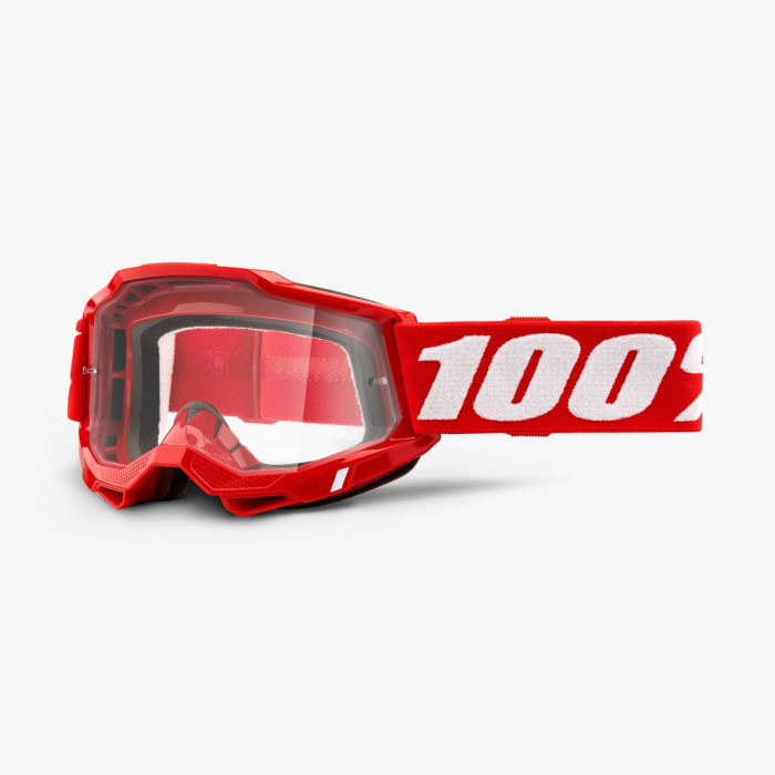 100 PERCENT (2022) ACCURI 2 OTG GOGGLE RED - CLEAR LENS - glasses ACCURI 2 OTG color: red/white, glass: clear, old k