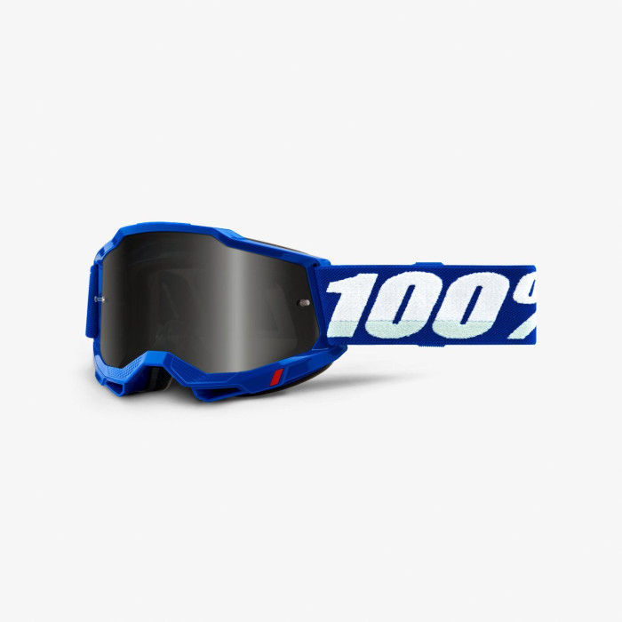 100 PERCENT (2022) ACCURI 2 SAND GOGGLE BLUE - SMOKE LENS - glasses ACCURI 2 SAND color: blue/white lens tinted