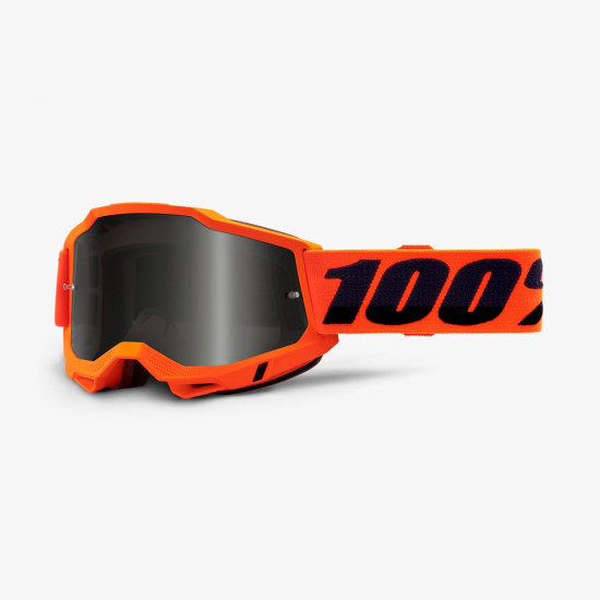 100 PERCENT (2022) ACCURI 2 SAND GOGGLE ORANGE - SMOKE LENS - glasses ACCURI 2 SAND color: orange/black, tinted lens,