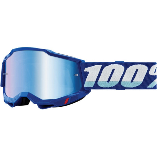 100 PERCENT (2022) FA20 ACCURI 2 GOGGLE BLUE - MIRROR BLUE LENS glasses ACCURI 2 color: blue, glass: clear, old code: