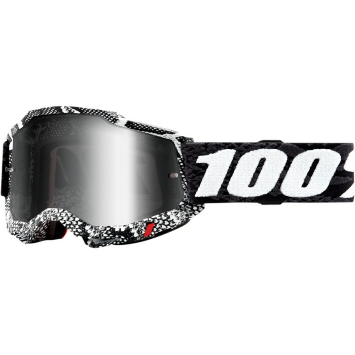 100 PERCENT (2022) FA20 ACCURI 2 GOGGLE COBRA - MIRROR SILVER LENS glasses ACCURI 2 color: black/white mirror lens
