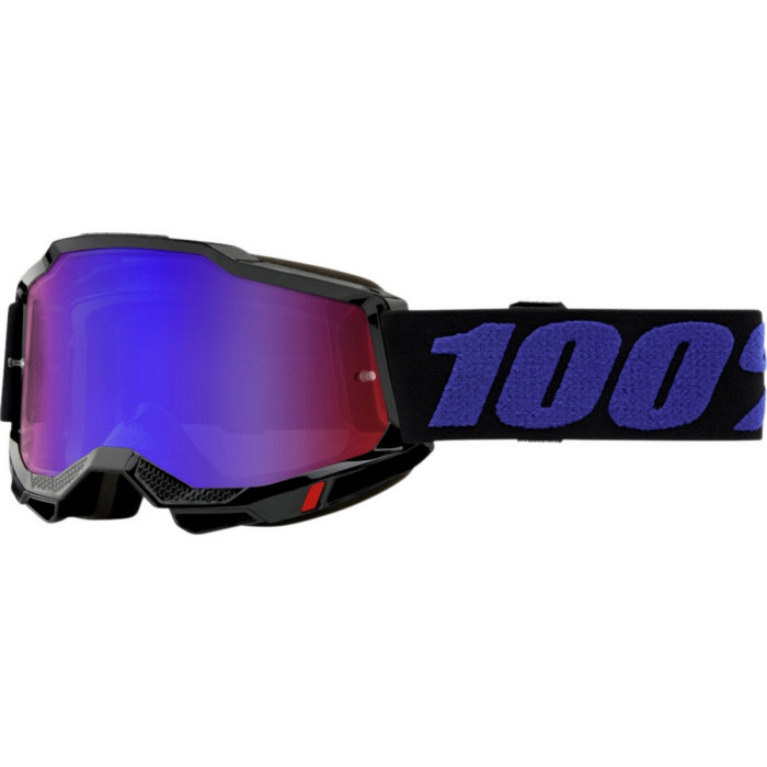 100 PERCENT (2022) FA21 glasses ACCURI 2 MOORE - MIRROR RED/BLUE LENS color: black/blue lens red/blue mirror