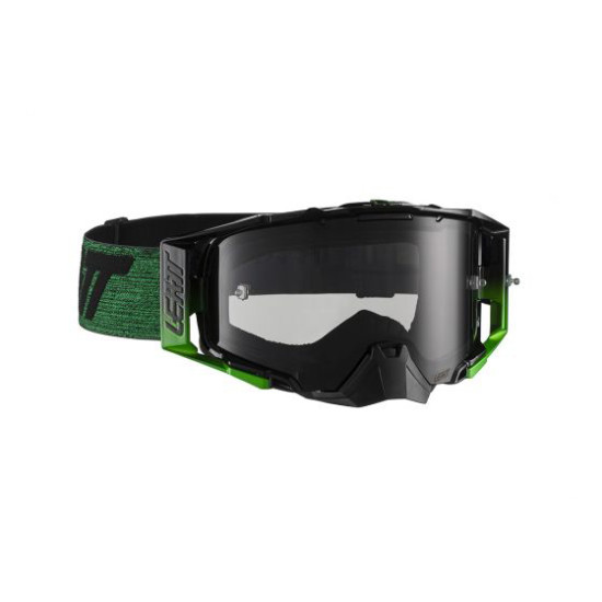 LEATT goggles 6.5 GOGGLE BLACK/GREEN LENS SMOKE 28% - color: black/green mirrored lens
