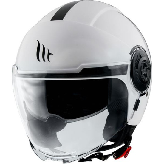 MT open face helmet VIALE SV SOLID A0 GLOSS PEARL WHITE glossy white, size: XXL