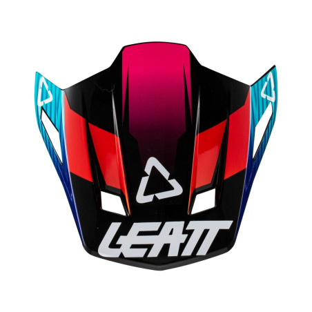 LEATT (2022/2023) snapelis/VISOR šalmui MOTO 8.5 V22 ROYAL spalva: NAVY/raudona/juoda