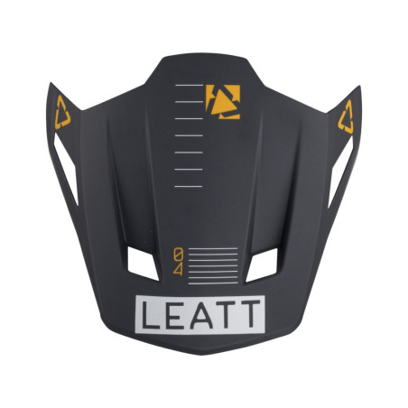 LEATT (2023) snapelis/VISOR šalmui MOTO 8.5 V23 METALLIC spalva: juoda/balta