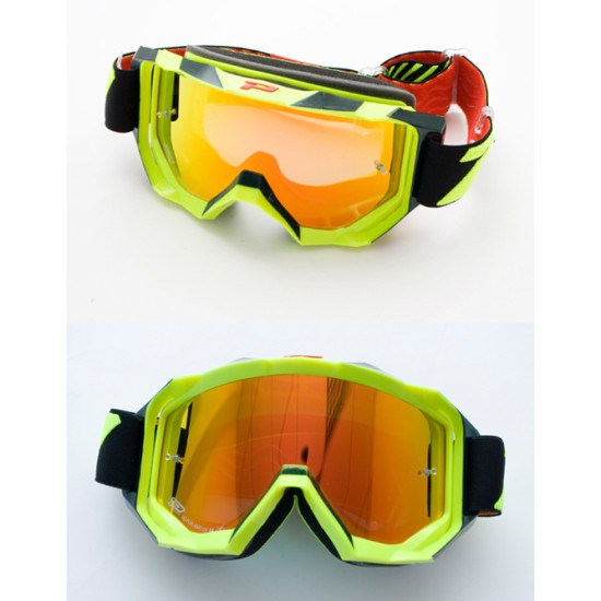 PROGRIP glasses PG3200 FL VENOM color: yellow FLUO black ( PG3248 red mirror) (PG3200FLYL/BK)