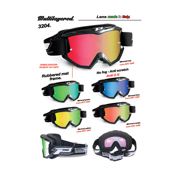 PROGRIP glasses PG3204 DARK SIDE color: black matte (PG3247 yellow mirror) (PG3204BKMYL) (3204-184)