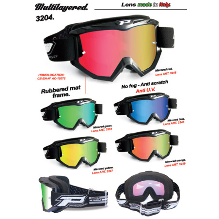 PROGRIP glasses PG3204 DARK SIDE color: black matte (PG3247 yellow mirror) (PG3204BKMYL) (3204-184)