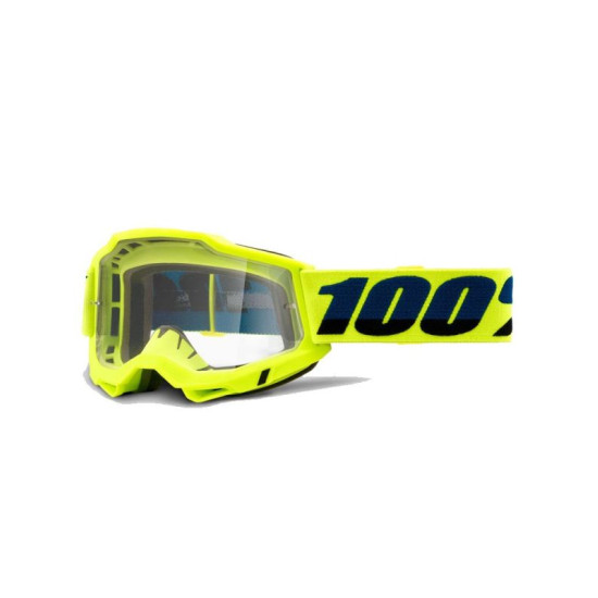 100 PERCENT (2022) FA20 ACCURI 2 GOGGLE YELLOW - CLEAR LENS goggles ACCURI 2 color: yellow, lens: clear, old code: 50