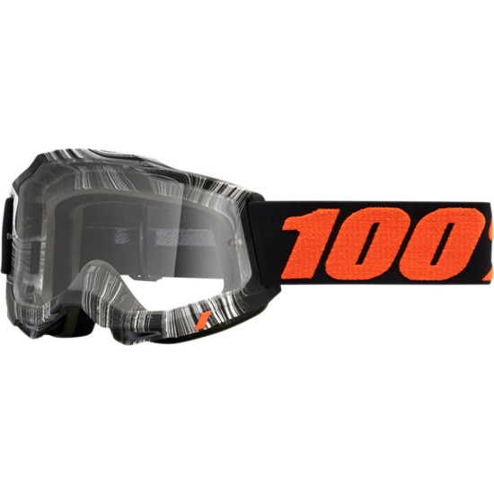 100 PERCENT (2022) FA21 glasses ACCURI 2 GEOSPACE - CLEAR LENS color: black/white/orange, lens: clear