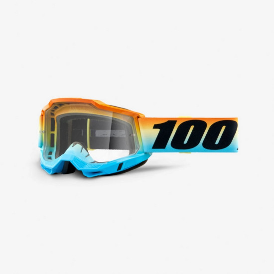 100 PERCENT (2022) FA21 glasses ACCURI 2 SUNSET - CLEAR LENS color: blue/orange/black, lens: clear