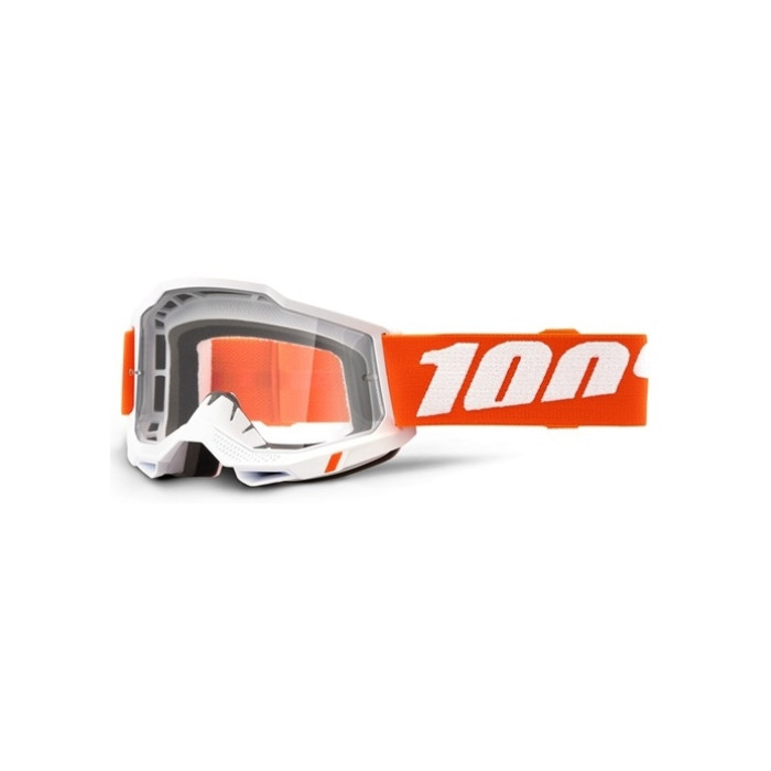 100 PERCENT (2022) SP21 ACCURI 2 GOGGLE SEVASTOPOL - CLEAR LENS - glasses ACCURI 2 color: white/orange, lens: clear