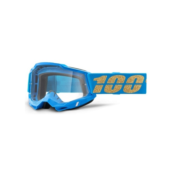 100 PERCENT (2022) SP21 ACCURI 2 GOGGLE WATERLOO - CLEAR LENS - glasses ACCURI 2 color: blue/gold, lens: clear