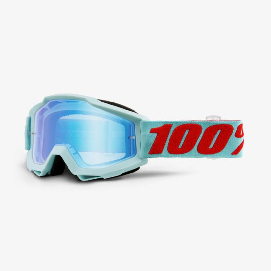 100 PERCENT glasses, model: ACCURI MALDIVES color: blue lens blue mirror (accessory: clear lens)