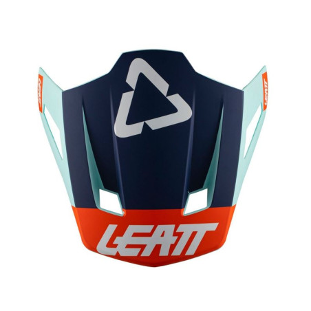 LEATT (2022/2023) snapelis/VISOR šalmui MOTO 7.5 V21.2 ICE spalva: NAVY/melsva/oranžinė