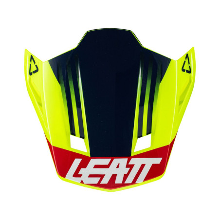 LEATT (2022/2023) snapelis/VISOR šalmui MOTO 7.5 V22 LIME spalva: geltona FLUO/NAVY/raudona