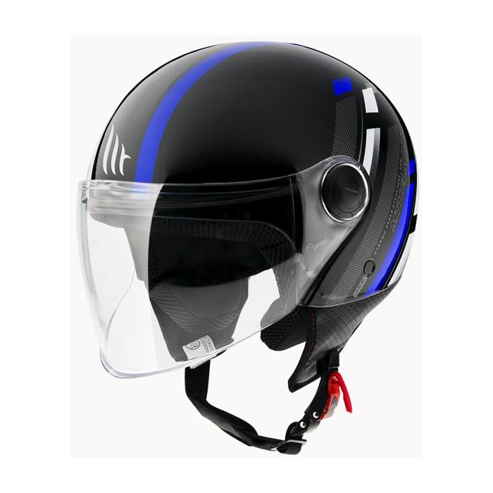 MT open face helmet STREET SCOPE D7 GLOSS BLUE color: black/blue, size: XS