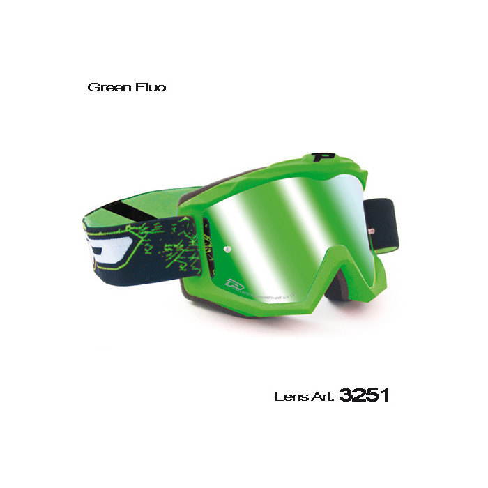 PROGRIP glasses PG3204 SHINY SIDE color: green FLUO ( PG3251 green mirror ) (PG3204/15GRF) (3204-306 FL)