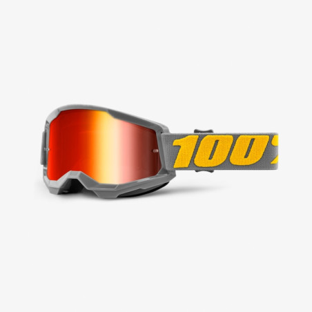 100 PROCENT (2022) akiniai, modelis: STRATA 2 IZIPIZI - MIRROR RED LENS spalva: pilka stikliukas raudona veidrodinė, senas kodas