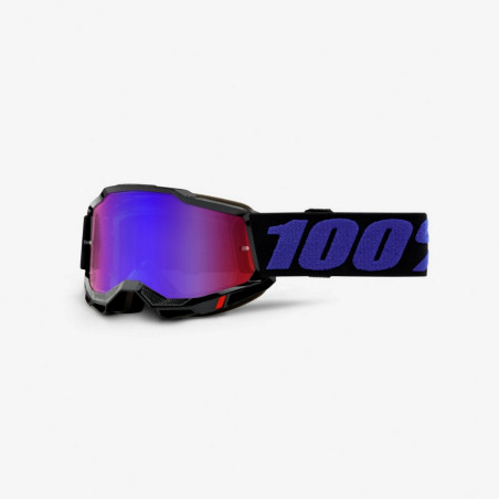 100 PROCENT (2022) FA21 akiniai ACCURI 2 YOUTH MOORE - CLEAR LENS spalva:juoda/mėlyna, stiklas: skaidrus
