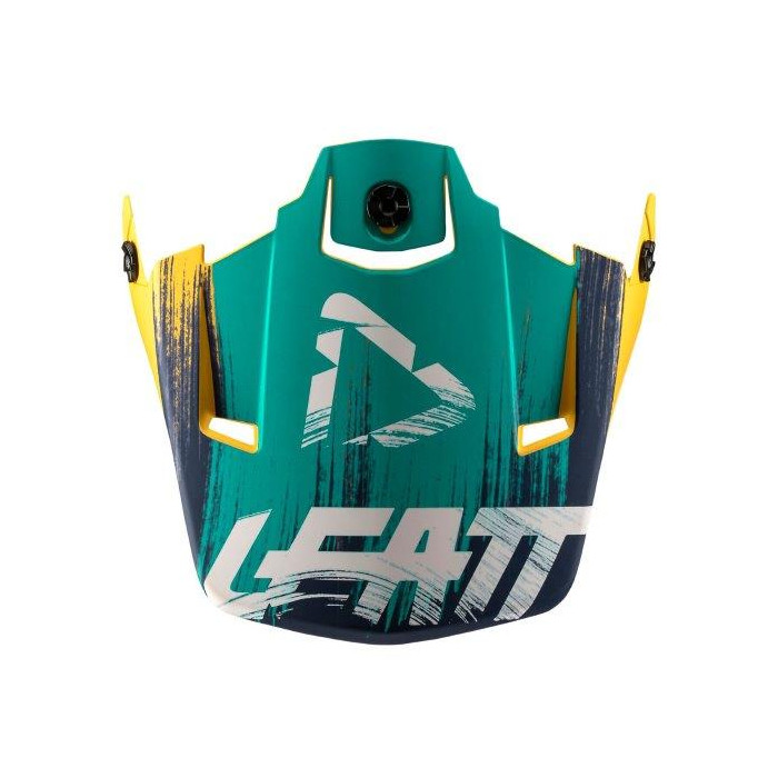 LEATT (2022/2023) visor/VISOR for GPX 3.5 V19.1 GOLD/TEAL helmet color: yellow/blue, size: M-XXL