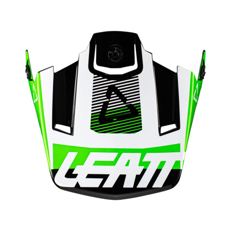 LEATT (2022/2023) visor/VISOR for helmet MOTO 3.5 V22 BLACK color: black/green/white, size: XS-S