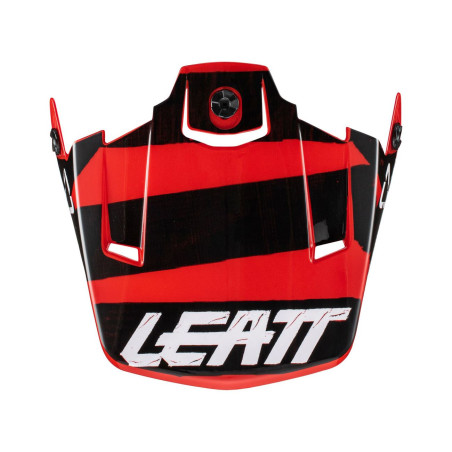 LEATT (2022/2023) snapelis/VISOR šalmui MOTO 3.5 V22 RED spalva: raudona/juoda, dydis: XS-S