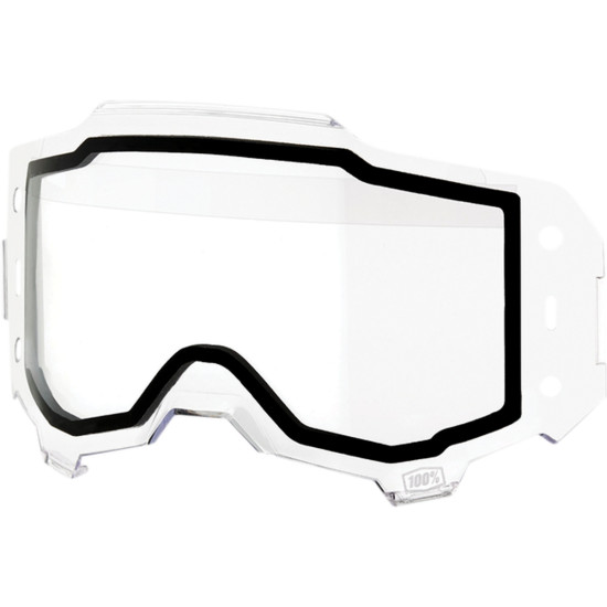 100 PERCENT (2022) ARMEGA FORECAST REPLACEMENT LENS - DUAL PANE CLEAR - double pane ARMEGA color: clear, old code: