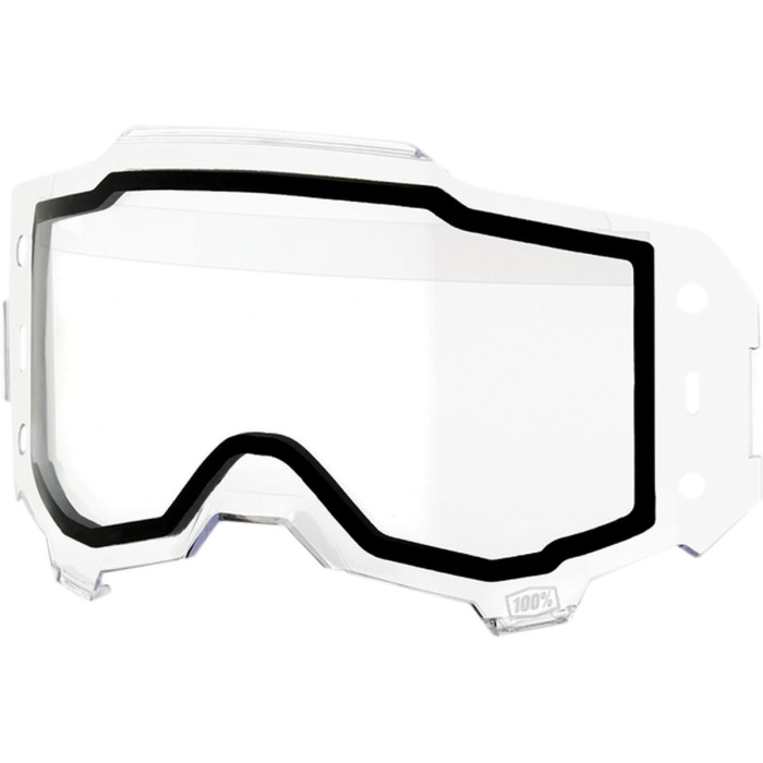 100 PERCENT (2022) ARMEGA FORECAST REPLACEMENT LENS - DUAL PANE CLEAR - double pane ARMEGA color: clear, old code: