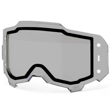 100 PERCENT (2022) ARMEGA REPLACEMENT LENS - DUAL PANE SMOKE - lens (double pane) ARMEGA color: SMOKE dark