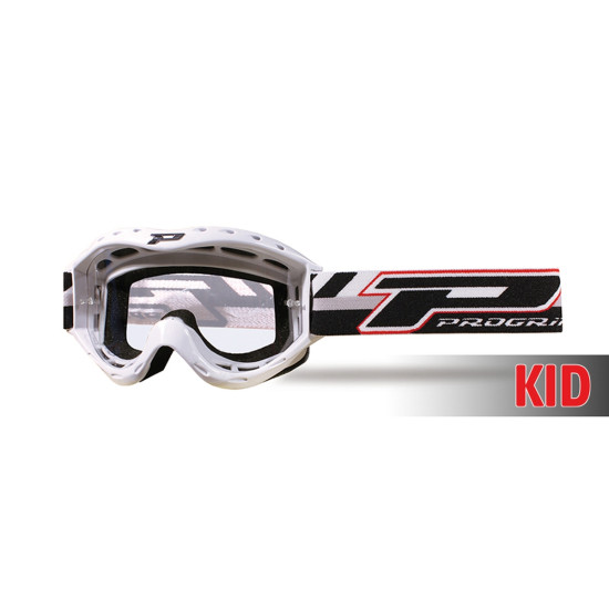 PROGRIP glasses PG3101 ATZAKI KID for children, color: white (PG3111 1MM, NO FOG, ANTI UV) (PG3101WH) (3101-101)