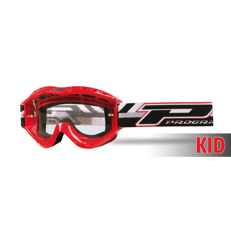 PROGRIP glasses PG3101 ATZAKI KID for children, color: red (PG3111 1MM, NO FOG, ANTI UV) (PG3101RD) (3101-107)