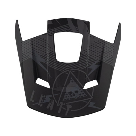 LEATT (2023) snapelis/VISOR šalmui MOTO 2.5 V23 STEALTH spalva: juoda, dydis: M-XXL