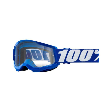 100 PROCENT (2022) STRATA 2 YOUTH GOGGLE BLUE - CLEAR LENS akiniai STRATA 2 JUNIOR vaikų, spalva: mėlyna, stiklas: skaidrus, sen