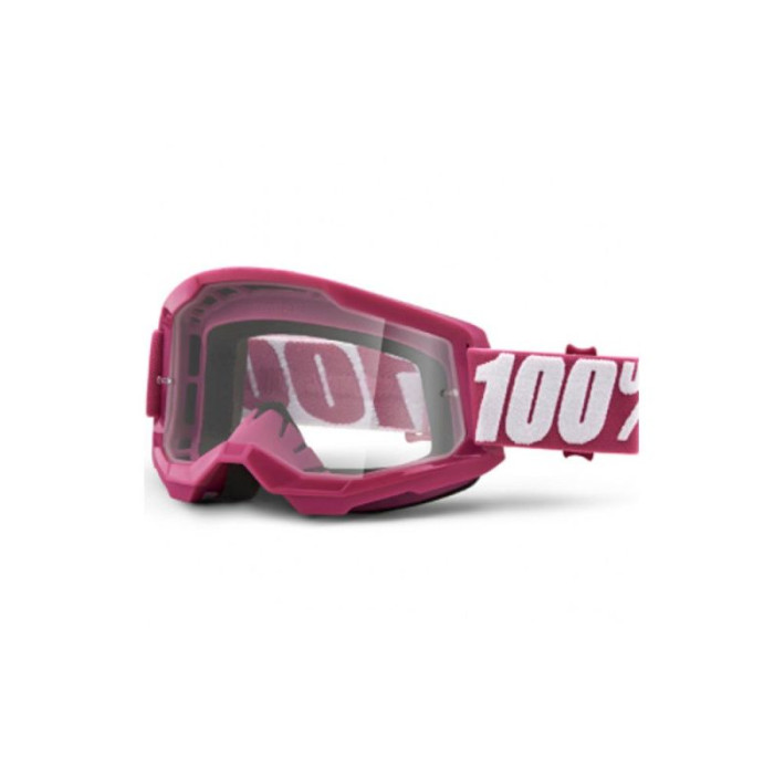 100 PERCENT (2022) STRATA 2 YOUTH GOGGLE FLTETCHER - CLEAR LENS goggles STRATA 2 JUNIOR for children, color: pink, lens: clear