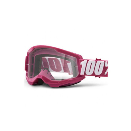 100 PROCENT (2022) STRATA 2 YOUTH GOGGLE FLTETCHER - CLEAR LENS akiniai STRATA 2 JUNIOR vaikų,  spalva: rožinė, stiklas: skaidru