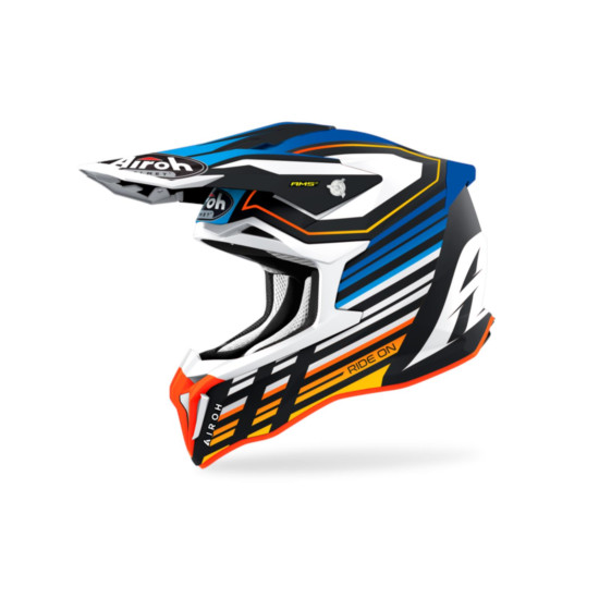 AIROH helmet, model: STRYCKER SHADED BLUE MATT color: blue/black/matte red, size: L