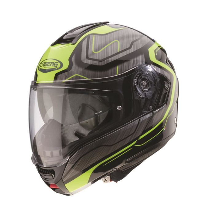 CABERG flip-up helmet, model: LEVO FLOW color: gray/black/yellow FLUO, size: S
