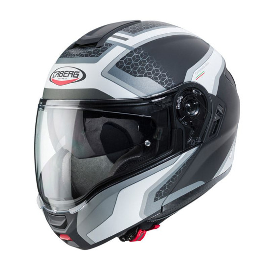 CABERG flip-up helmet, model: LEVO SONAR color: black/white/gray/silver matte, size: L