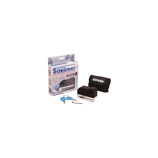 OXFORD brake disc lock SCREAMER with sound siren 100DB PIN thickness 7MM, with case