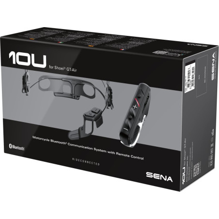 SENA pasikalbėjimo įranga 10U BLUETOOTH 4.1 1600M su FM radijo funkcija ir SC-4B-01  šalmui SHOEI GT-AIR  - pakeista: 10U-SH-01
