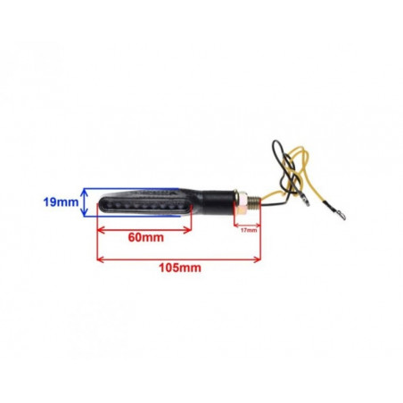 Universal LED turn signals CARBON (2pcs.)