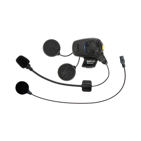 SENA pasikalbėjimo įranga SMH5FM BLUETOOTH 3.0 700M su FM radijo funkcija ir universaliu mikrofono komplektu ( 2 komplektai ) - 