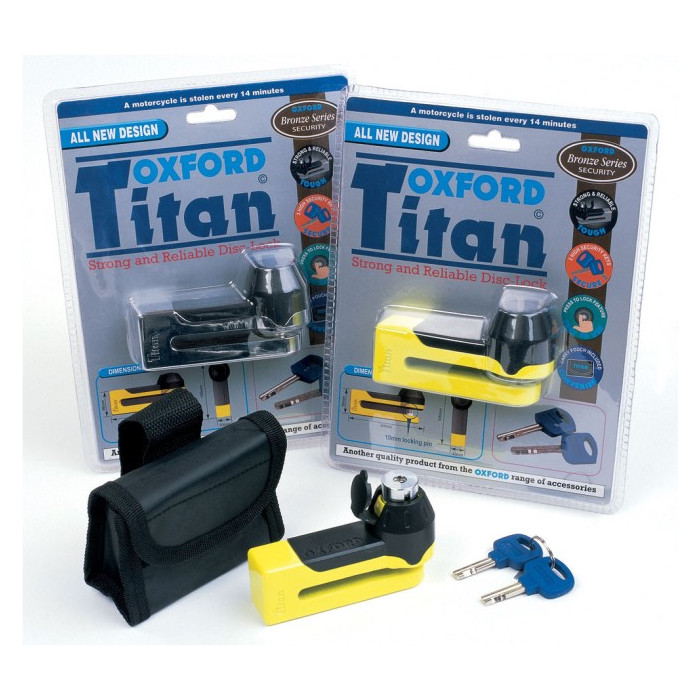 OXFORD brake disc lock TITAN PIN 10MM, color yellow (new code: LK486)