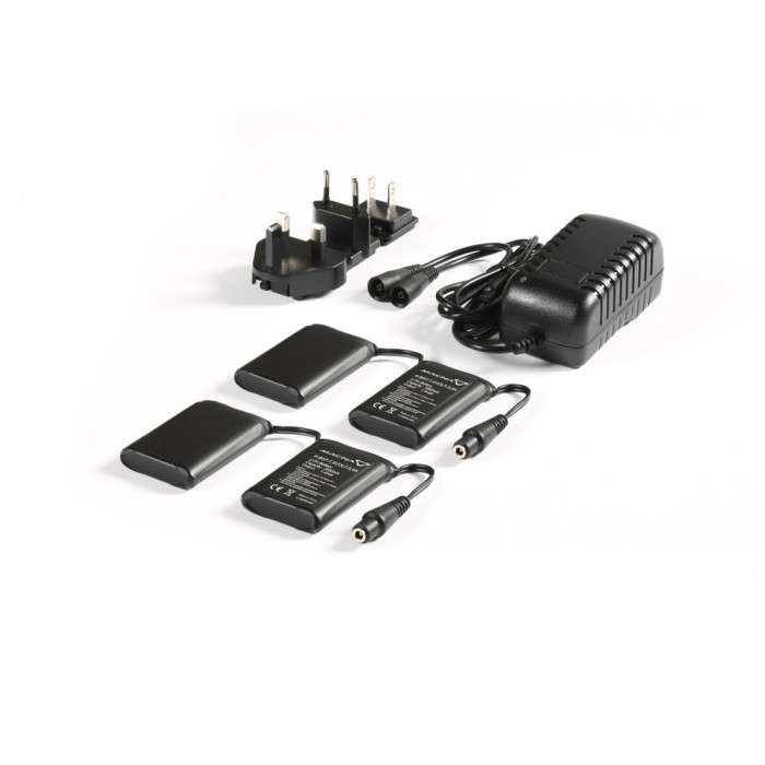 MACNA two batteries + charger for heated gloves 7.4V 3000 MAH