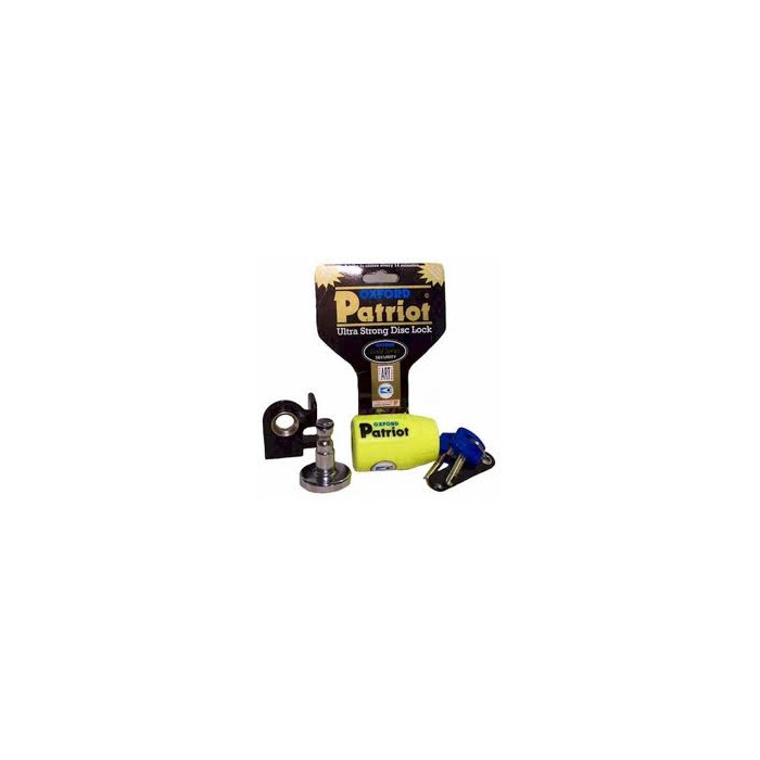 OXFORD brake disc lock PATRIOT color yellow fluorescent